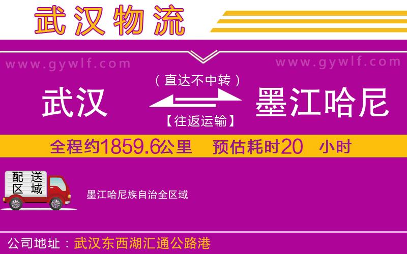 武漢到墨江哈尼族自治貨運公司