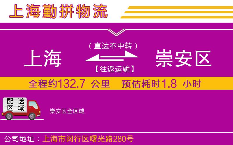 上海到崇安區貨運公司