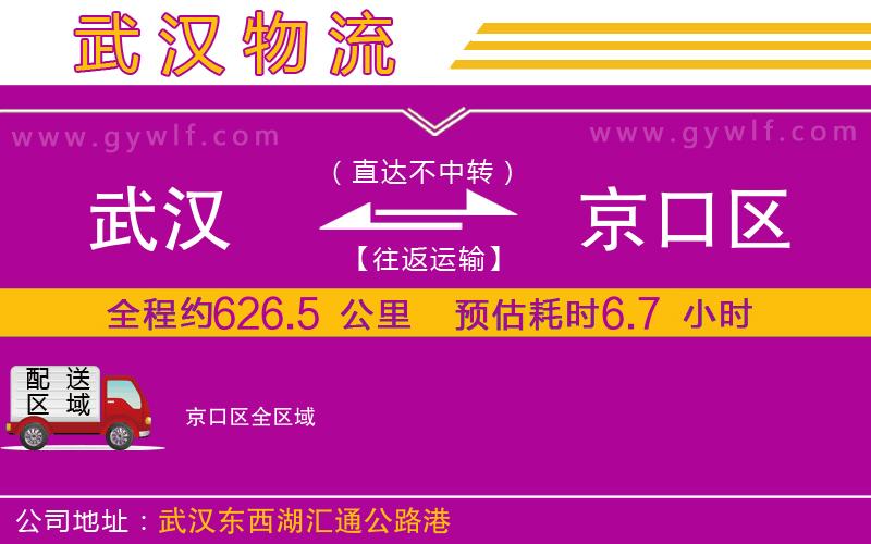 武漢到京口區貨運公司