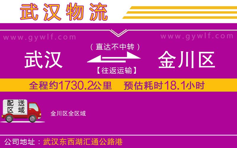 武漢到金川區貨運公司