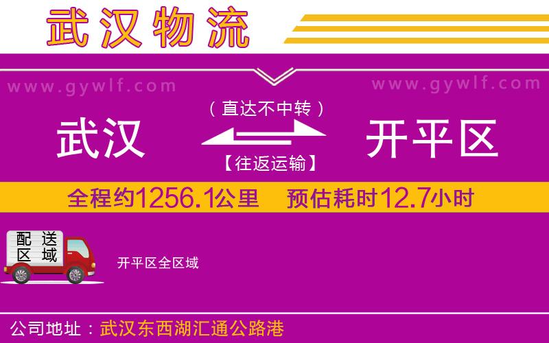 武漢到開平區貨運公司