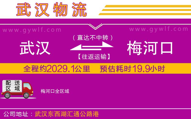 武漢到梅河口貨運公司