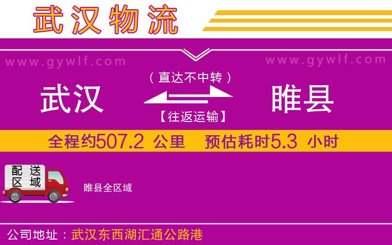 武漢到睢縣貨運公司