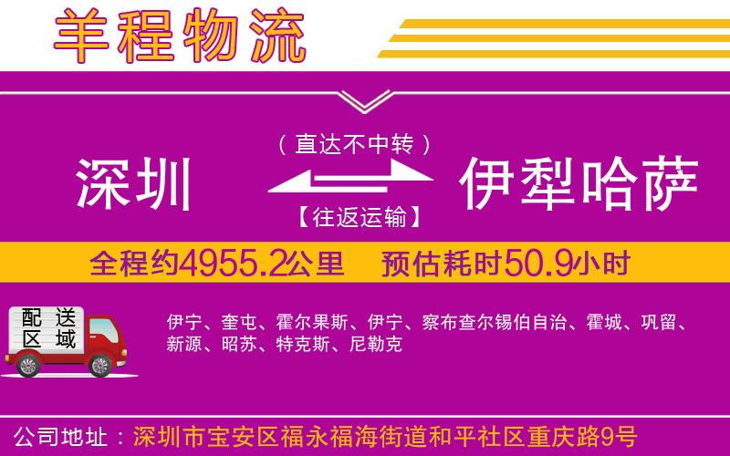 深圳到伊犁哈薩克自治州貨運公司