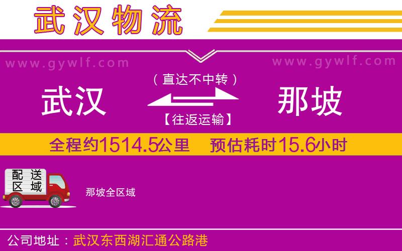 武漢到那坡貨運公司