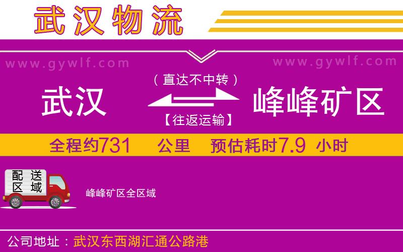 武漢到峰峰礦區貨運公司