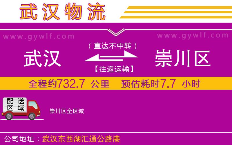 武漢到崇川區貨運公司