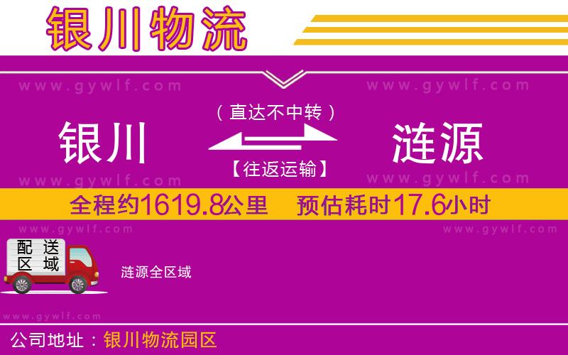 銀川到漣源物流公司