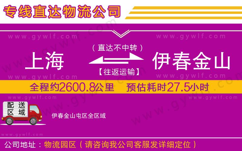 上海到伊春金山屯區貨運專線