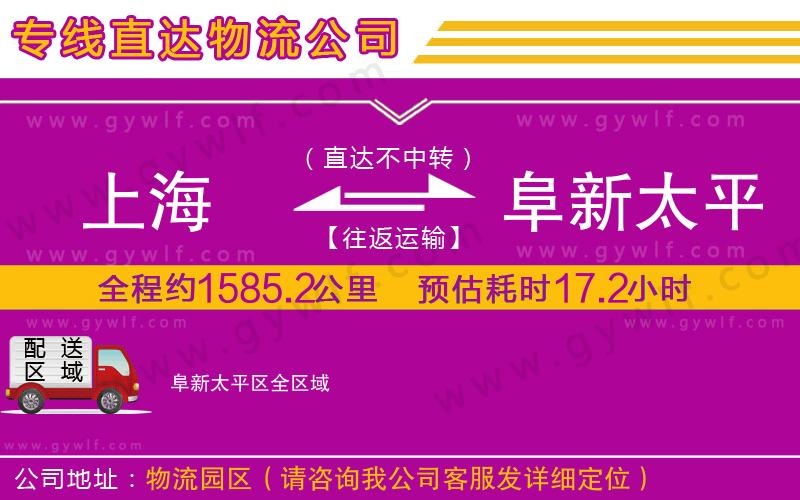 上海到阜新太平區貨運專線