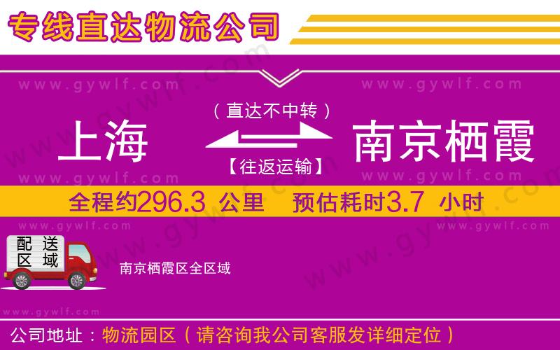 上海到南京棲霞區貨運公司