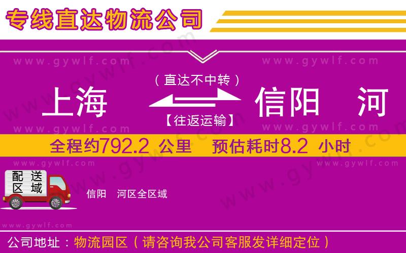 上海到信陽浉河區貨運公司