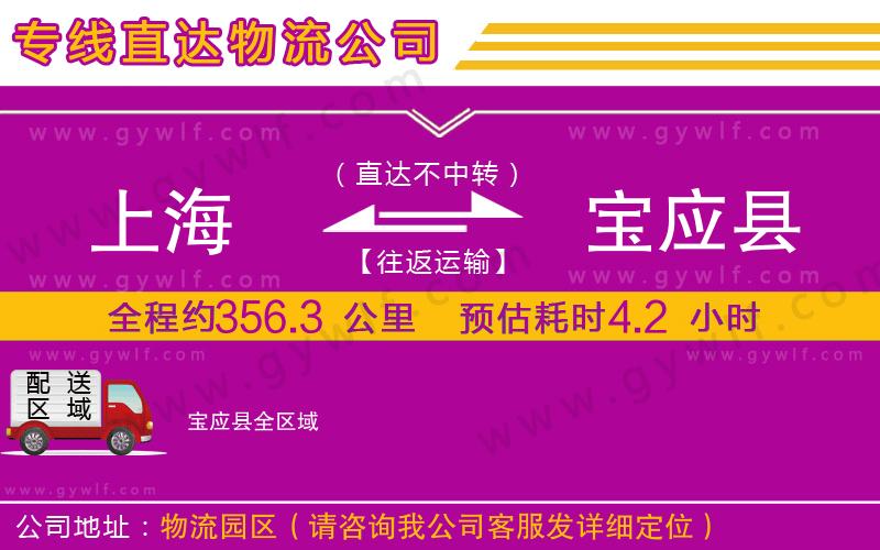 上海到寶應縣貨運專線