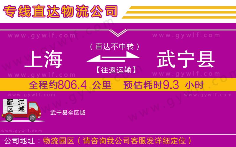 上海到武寧縣貨運專線