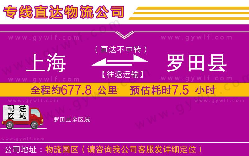 上海到羅田縣貨運專線