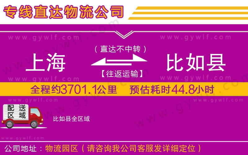 上海到比如縣貨運專線