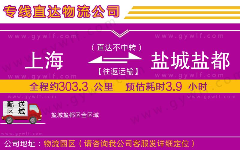 上海到鹽城鹽都區貨運專線