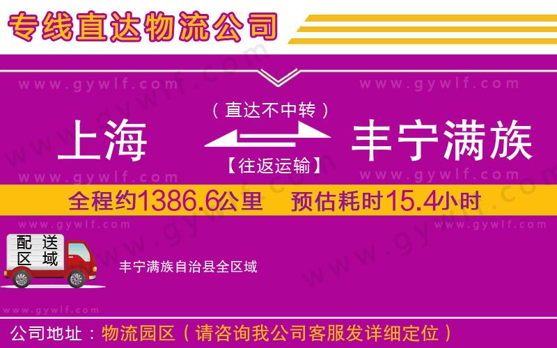 上海到豐寧滿族自治縣貨運專線