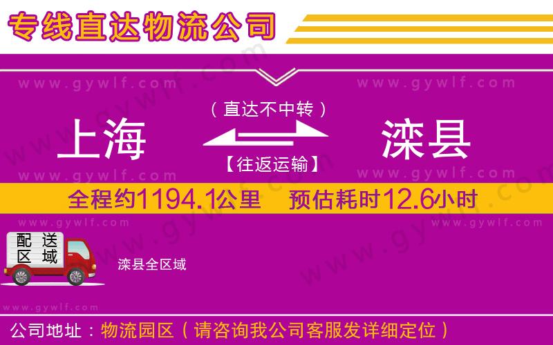 上海到灤縣貨運專線